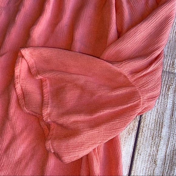 Sanctuary coral blouse top size medium Euc - Picture 5 of 8